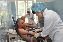Military students – blood donors