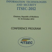 Conferinţa internaţională „Tehnologii informaţionale şi de securitate ITSEC-2012”