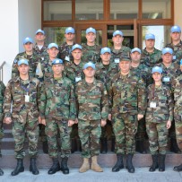 Graduation certificates of the UN military observer training course