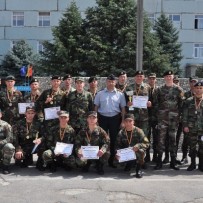 Military students at height